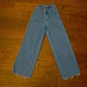 High Waisted Wide Legged Jeans